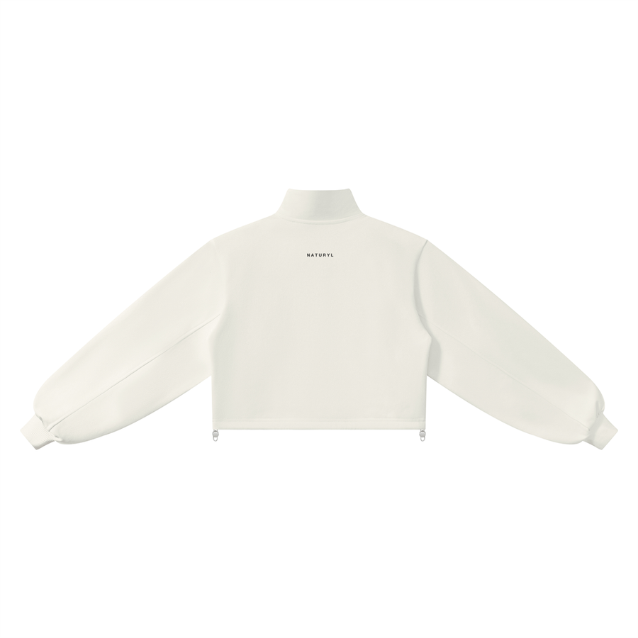 Mock-Neck Quarter-Zip Sweatshirt