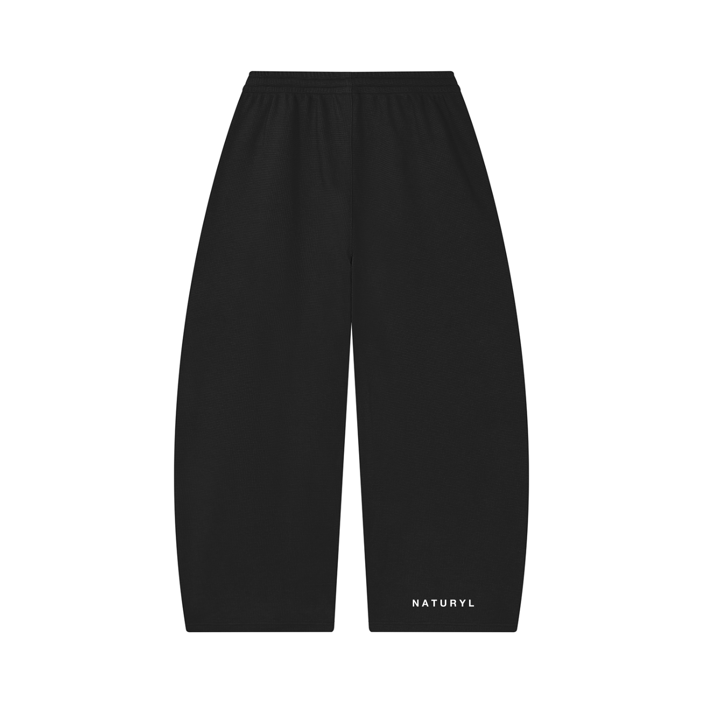 Unisex Waffle Barrel Leg Pants
