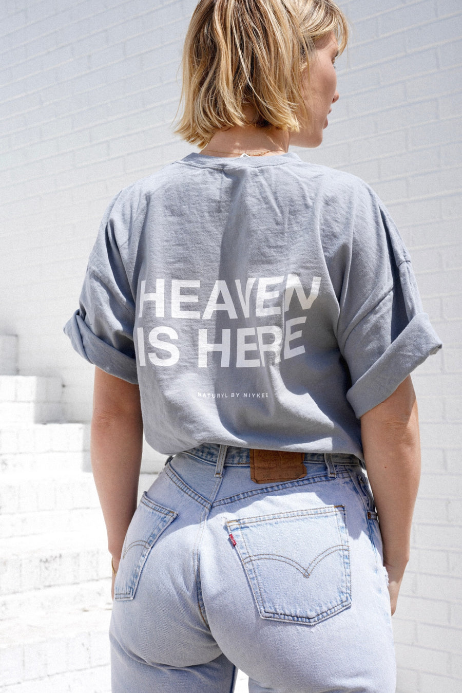 HEAVEN IS HERE UNISEX GYM TEE