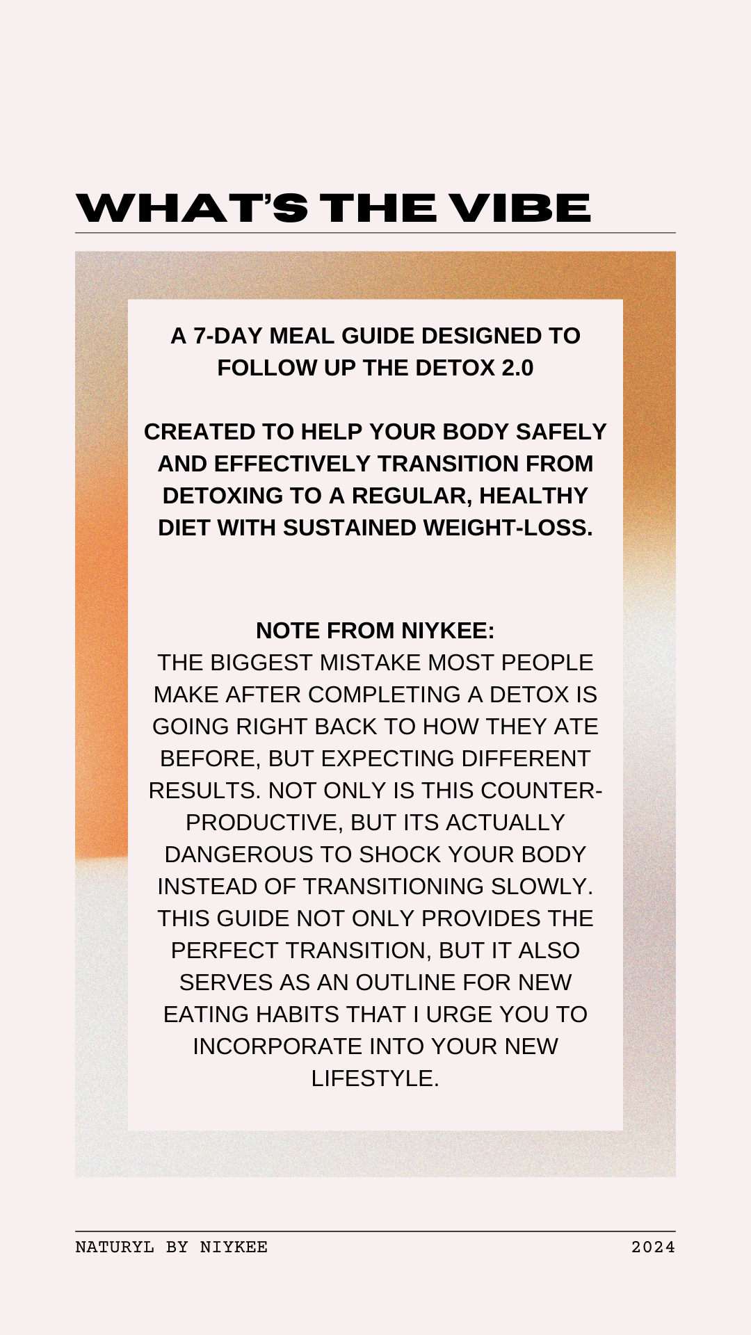 POST-DETOX FAT FLUSH GUIDE