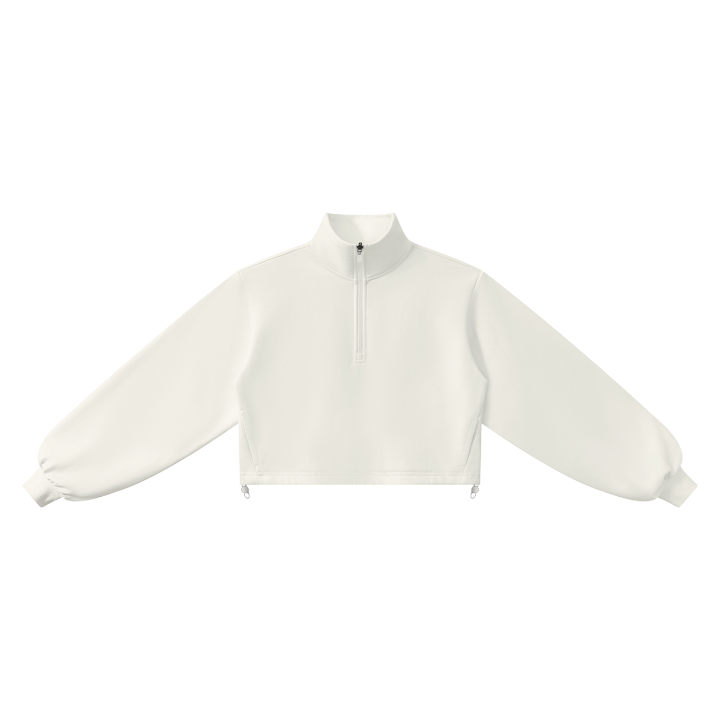 Mock-Neck Quarter-Zip Sweatshirt