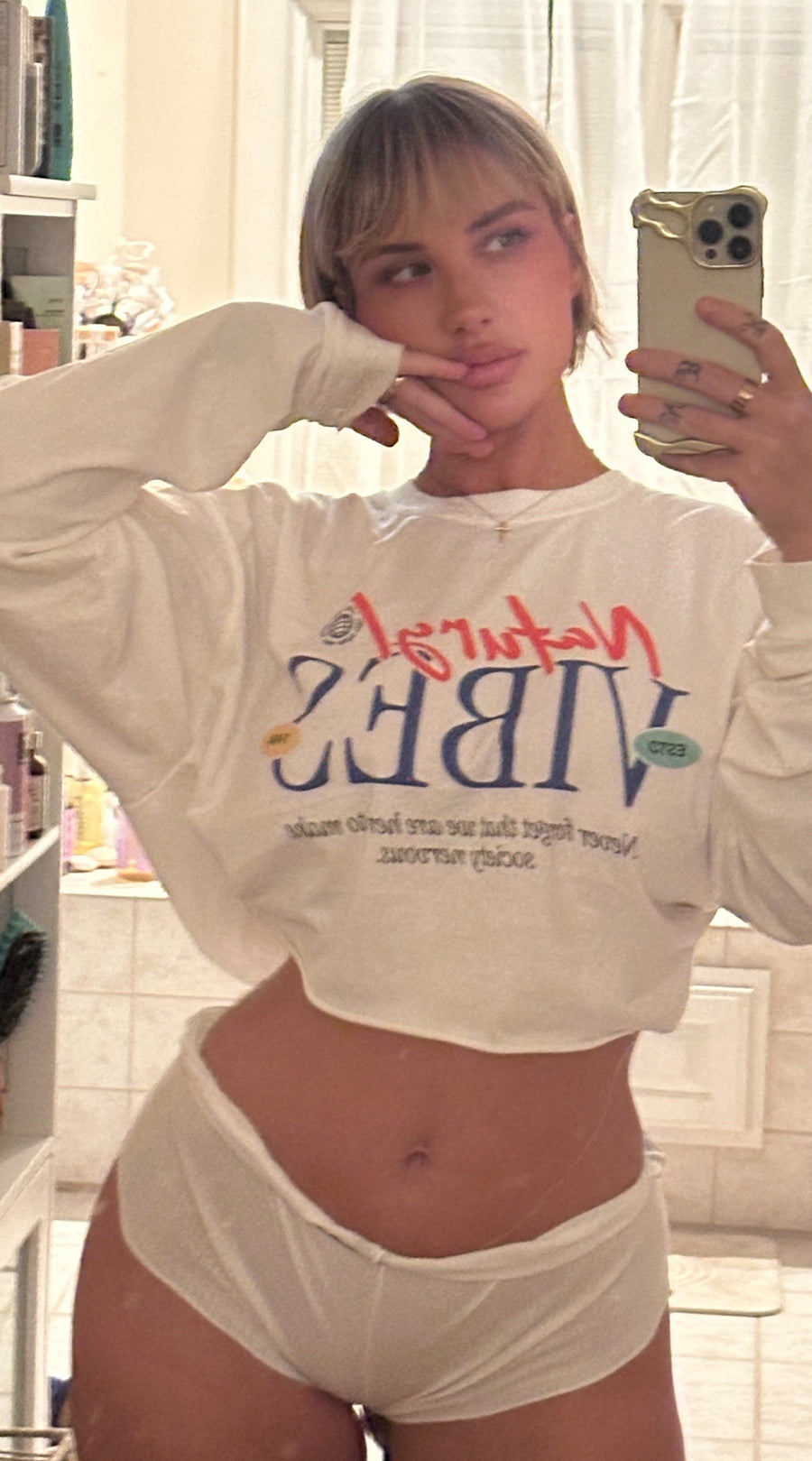 THE NATURYL VINTAGE VIBES LONG SLEEVE SHIRT