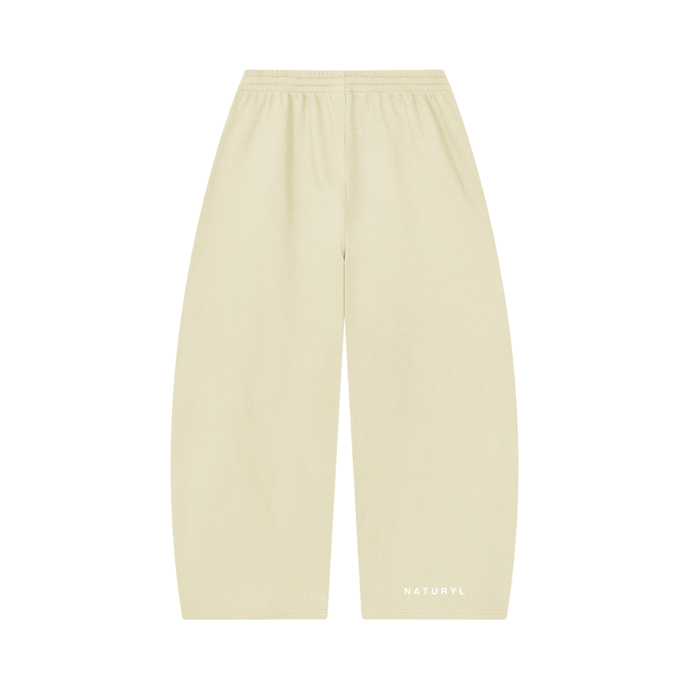 Unisex Waffle Barrel Leg Pants