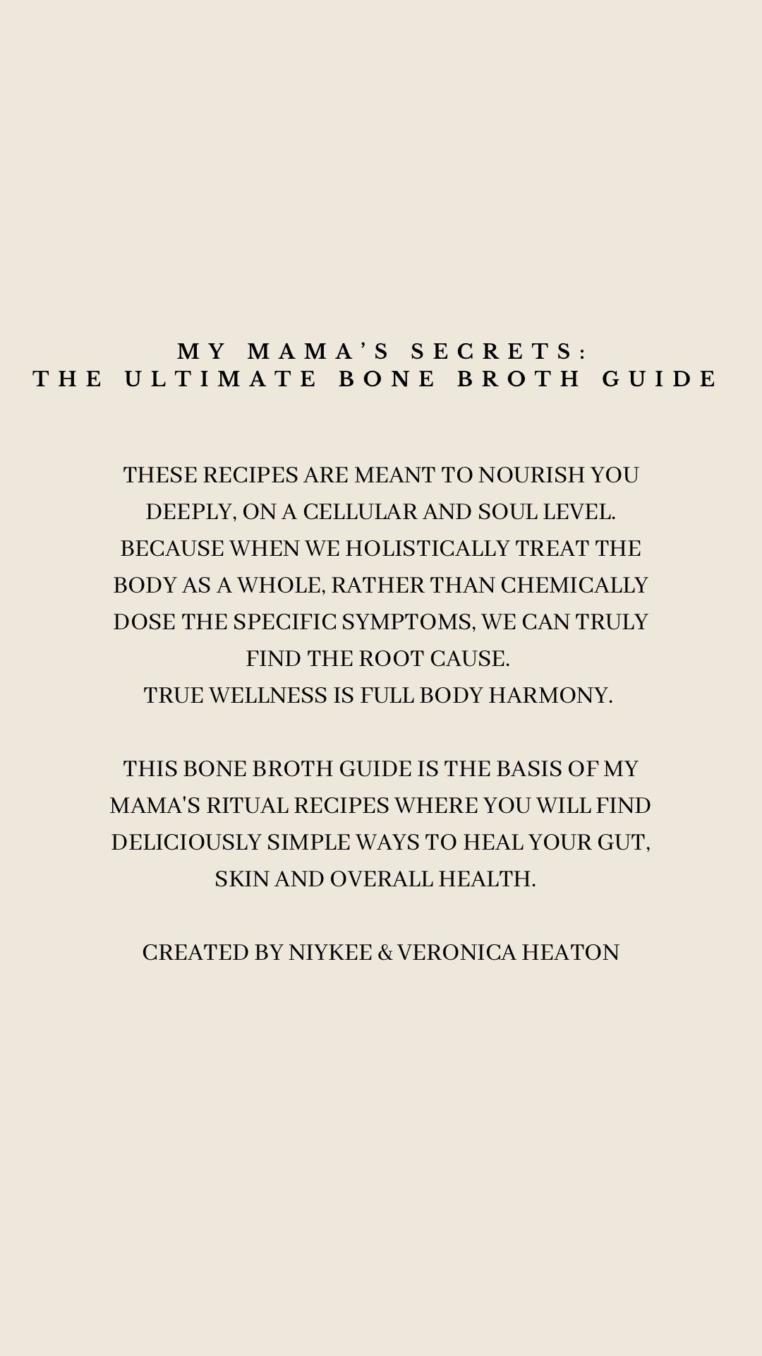 INTUITIVE HEALING: THE ULTIMATE BONE BROTH GUIDE